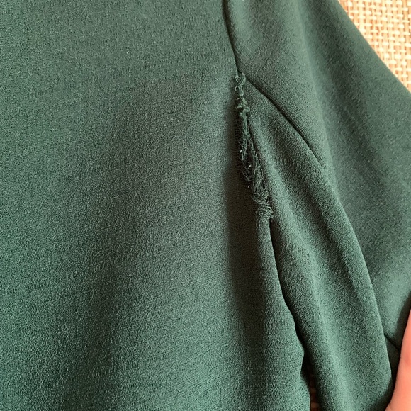 Gilli Formal Dress Hunter Green Women Size Small MIDI Long Sleeve Casual - Picture 4 of 4
